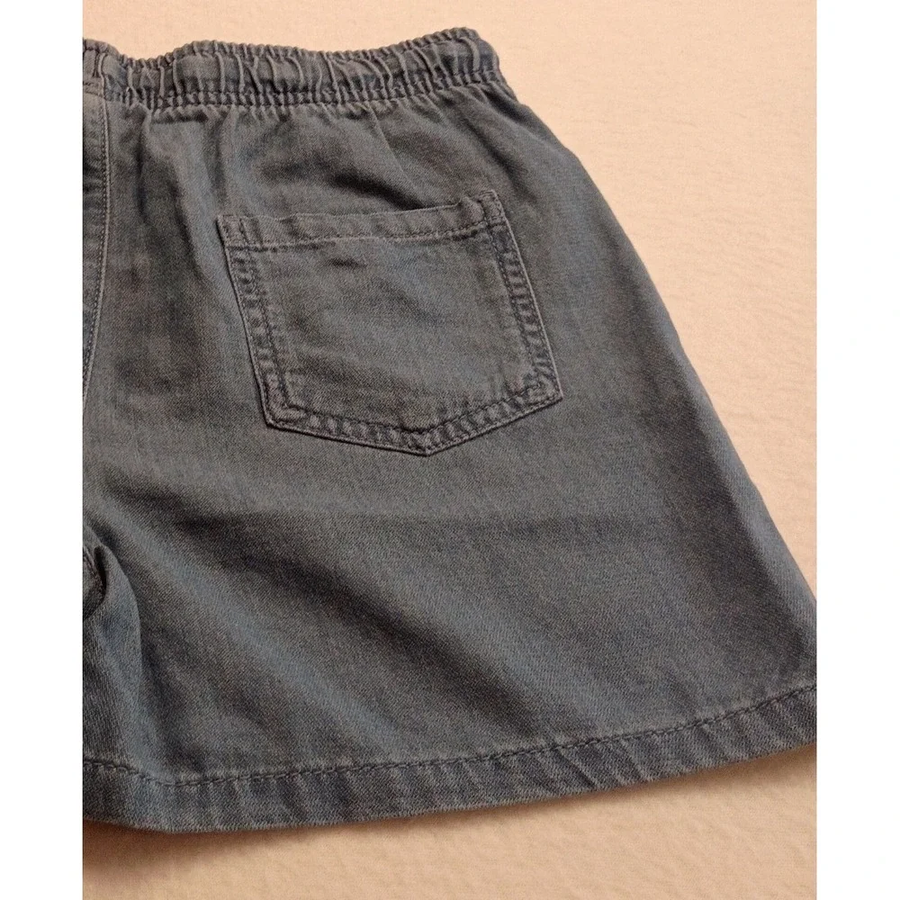 Cat & Jack Girls Light Wash Adjustable Waist Pull-On Shorts Size L 10/12 NWT NWT